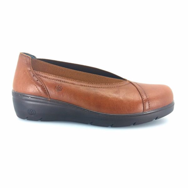 Laura Azana 26843 (ταμπα δέρμα) comfort wedge pumps
