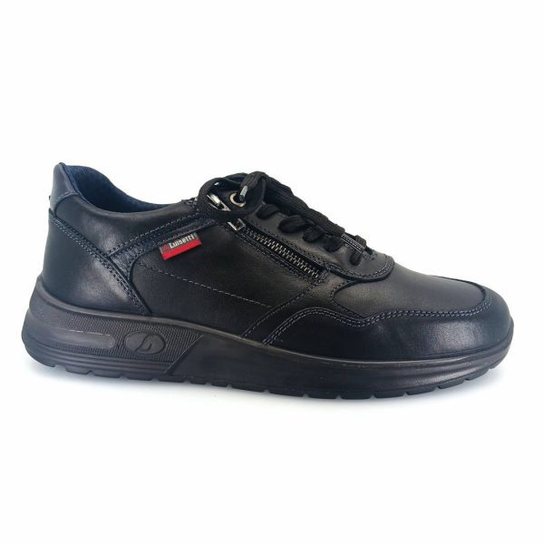Luisetti 36216 (μαύρο δέρμα) ανδρικά sneakers