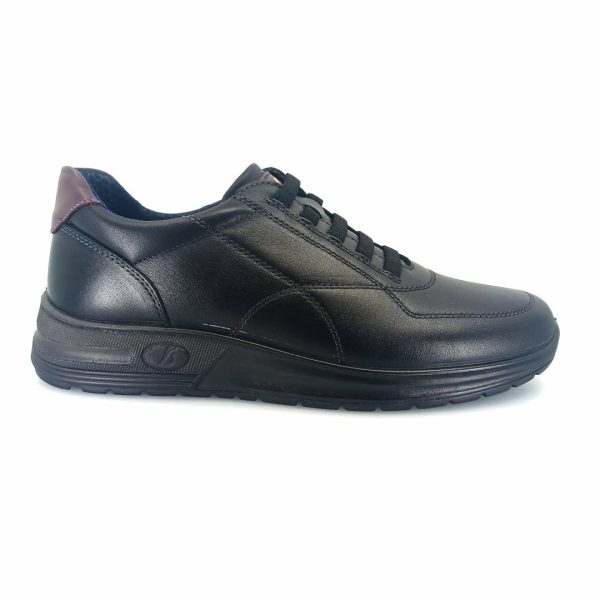 Luisetti 36217 (μαύρο δέρμα ) ανδρικά sneakers