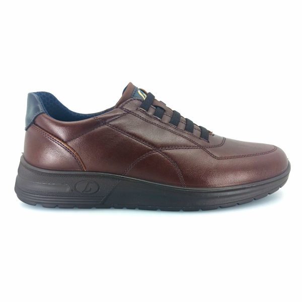 Luisetti 36217 (καφέ κονιάκ δέρμα ) ανδρικά sneakers