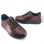 Luisetti 36217 (καφέ κονιάκ δέρμα ) ανδρικά sneakers