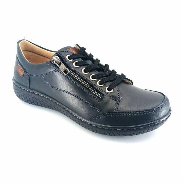 Laura Azana 28103 (μαύρο δέρμα) γυναικεία sneakers
