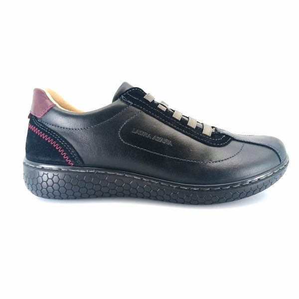 Laura Azana 28101 (μαύρο δέρμα) γυναικεία sneakers
