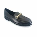 Gabor 75.211.27 horsebit loafers (μαύρο δέρμα)