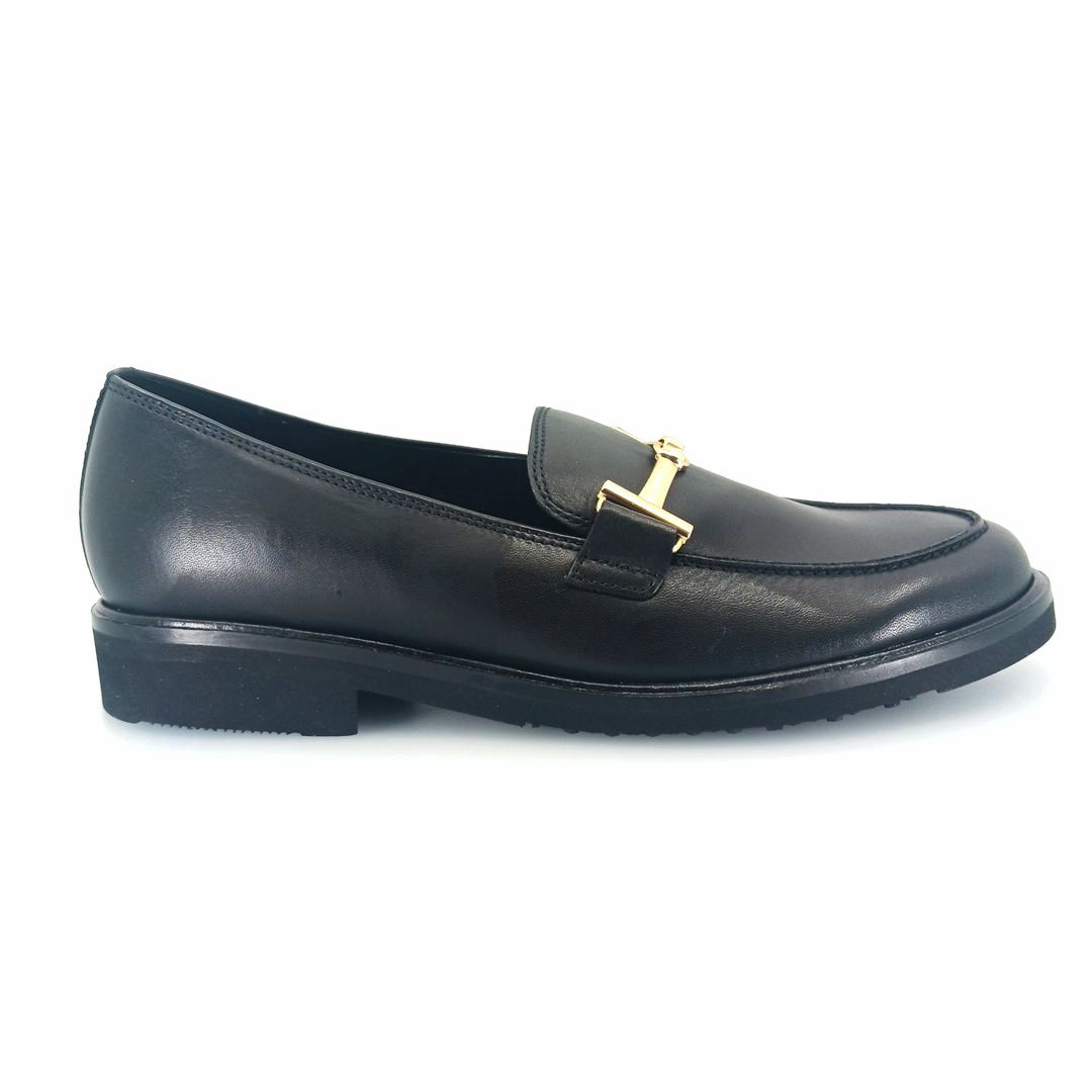 Gabor 75.211.27 horsebit loafers (μαύρο δέρμα)