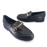 Gabor 75.211.27 horsebit loafers (μαύρο δέρμα)