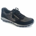 76.968.37 γυναικεία sneakers (μαύρο δέρμα chevreau)