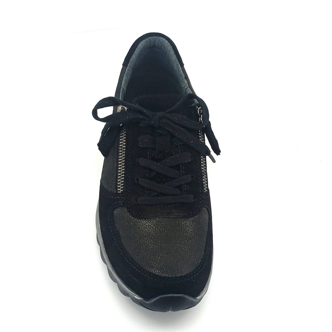 76.968.37 γυναικεία sneakers (μαύρο δέρμα chevreau)