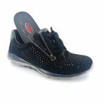 Gabor rolling soft 76.968.87 γυναικεία sneakers (μαύρο δέρμα chevreau)