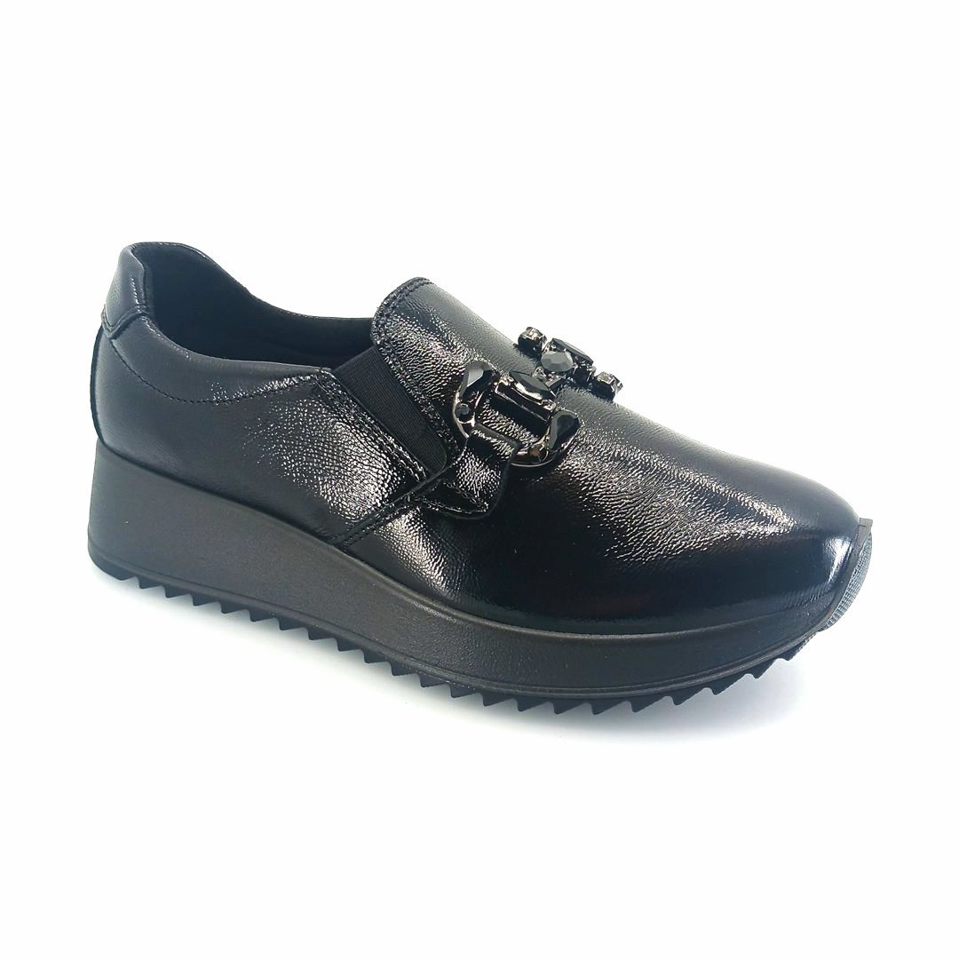 imac-858200-patent-black-1 IMAC 858200 (μαύρο λουστρίνι) γυναικεία sneakers