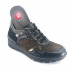 Laura Azana 26204 (combi μαύρο δέρμα) γυναικεία sneakers