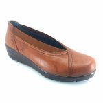 Laura Azana 26843 (ταμπα δέρμα) comfort wedge pumps