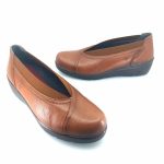 Laura Azana 26843 (ταμπα δέρμα) comfort wedge pumps