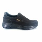 Luisetti 36118 (μαύρο nubuck) ανδρικά slip-on