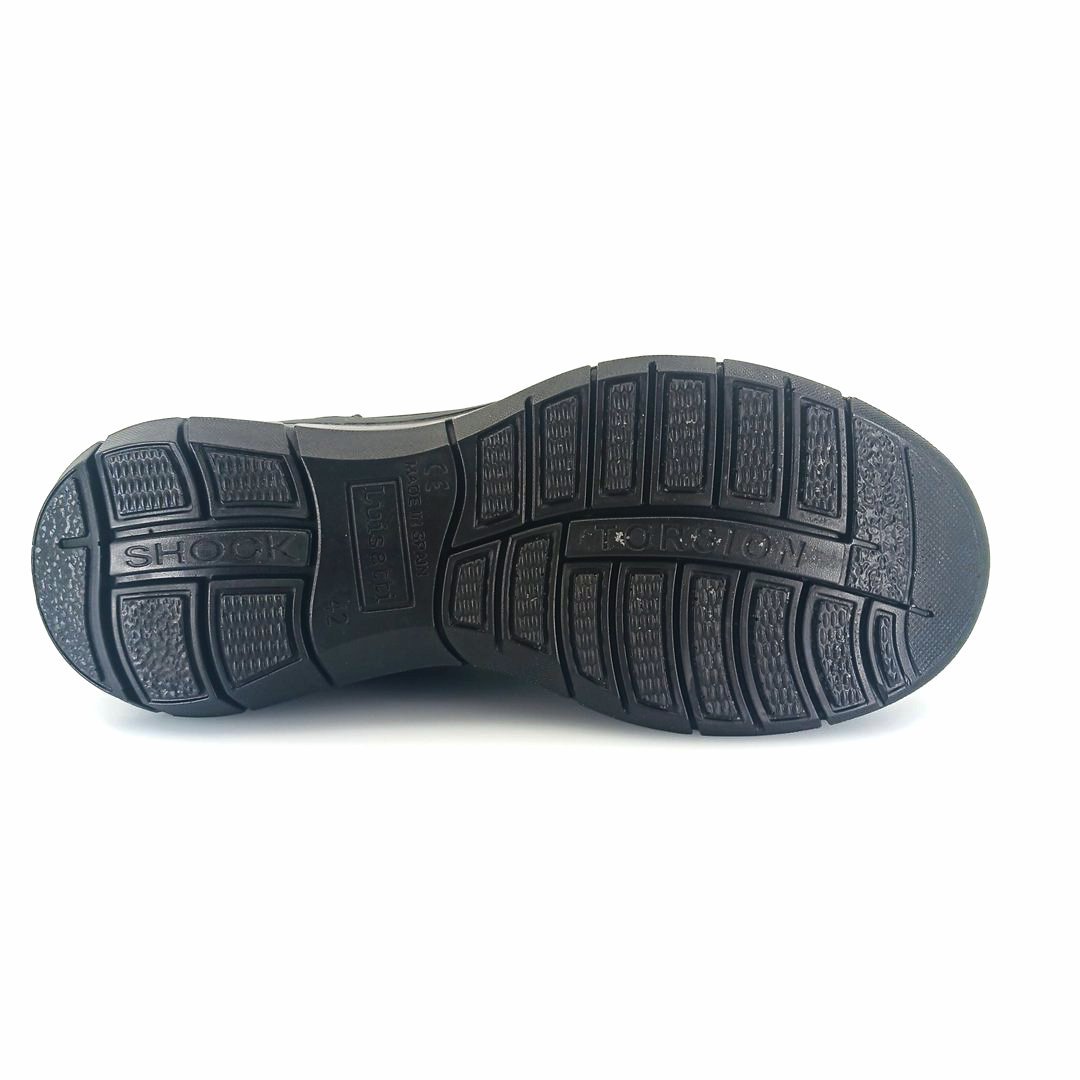 Luisetti 36118 (μαύρο nubuck) ανδρικά slip-on