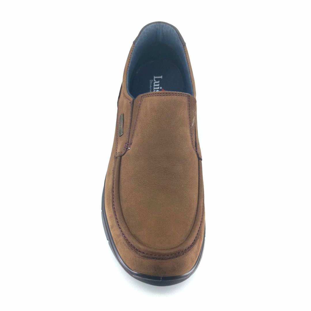 Luisetti 36118 (καφέ nubuck) ανδρικά slip-on