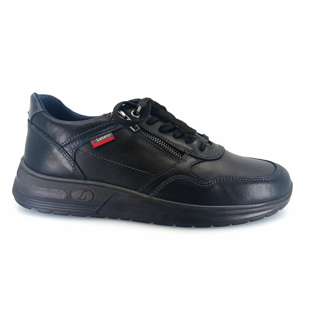 Luisetti 36216 (μαύρο δέρμα) ανδρικά sneakers