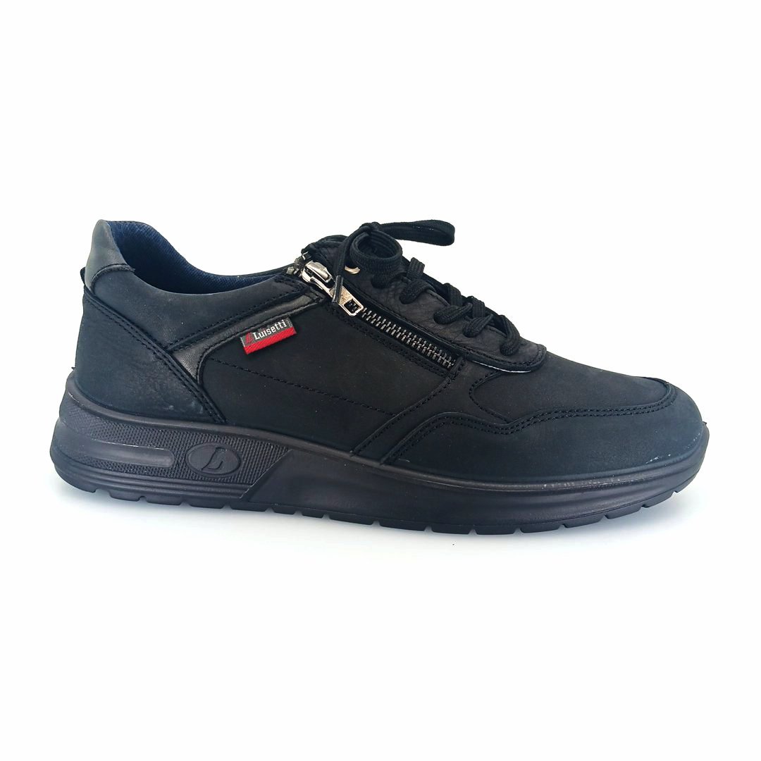 Luisetti 36216 (μαύρο δέρμα nubuck) ανδρικά sneakers