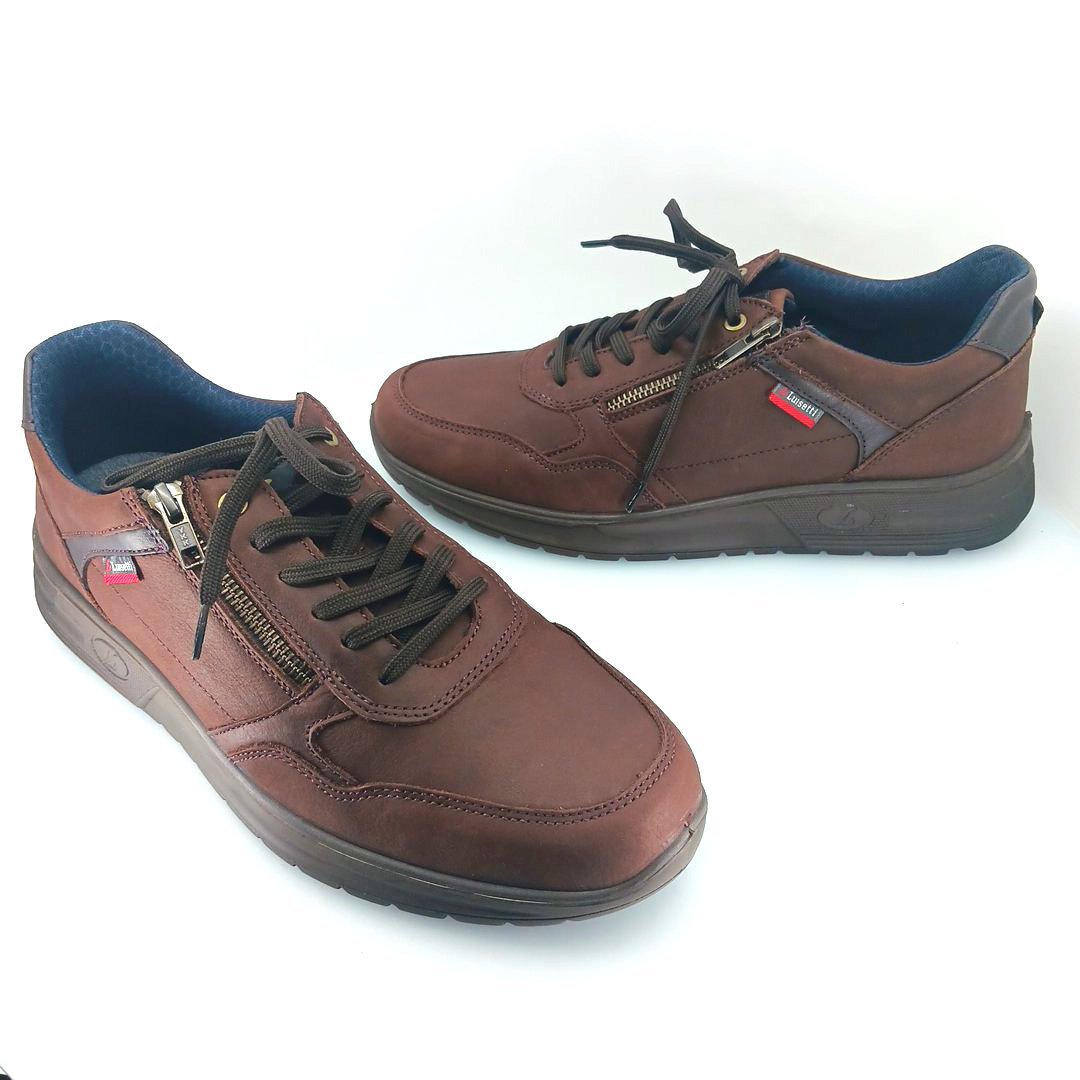 Luisetti 36216 (καφέ δέρμα) ανδρικά sneakers