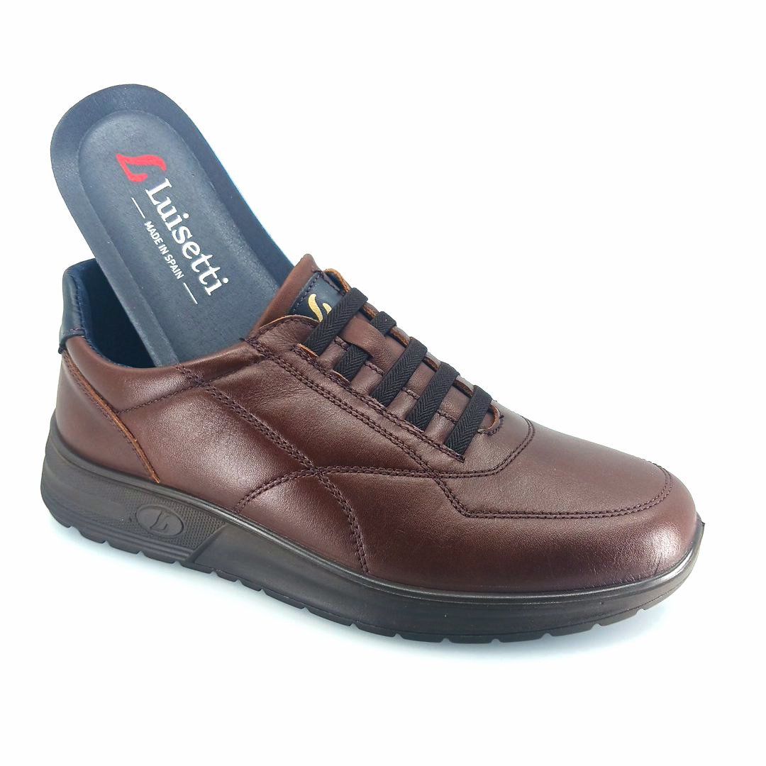 Luisetti 36217 (καφέ κονιάκ δέρμα ) ανδρικά sneakers