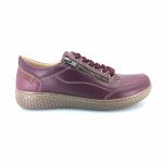 Laura Azana 28103 (μπορντώ δέρμα) γυναικεία sneakers