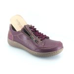 Laura Azana 28103 (μπορντώ δέρμα) γυναικεία sneakers