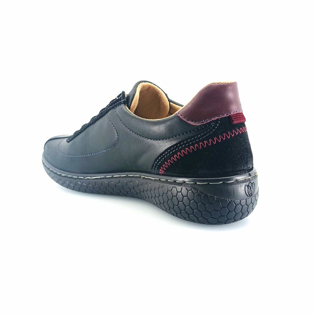 Laura Azana 28101 (μαύρο δέρμα) γυναικεία sneakers