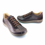 Laura Azana 28101 (καφέ δέρμα) γυναικεία sneakers