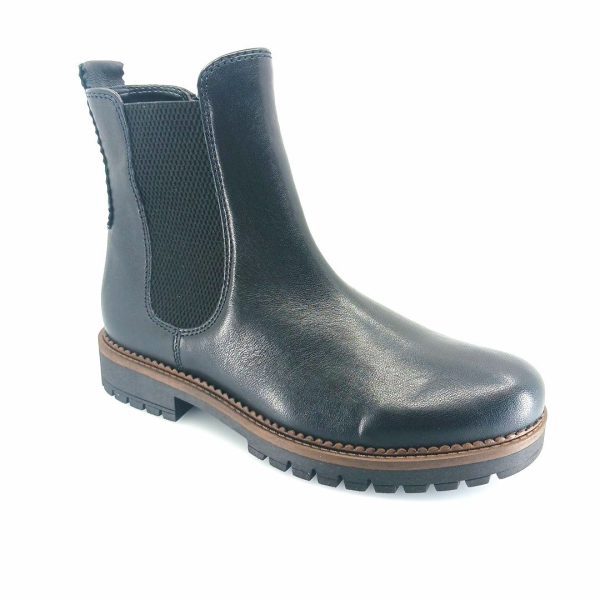 Gabor 72.721.57 chelsea boots (μαύρο δέρμα)