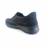 Luisetti 32400 (μαύρο δέρμα nubuck) ανδρικά slip-on
