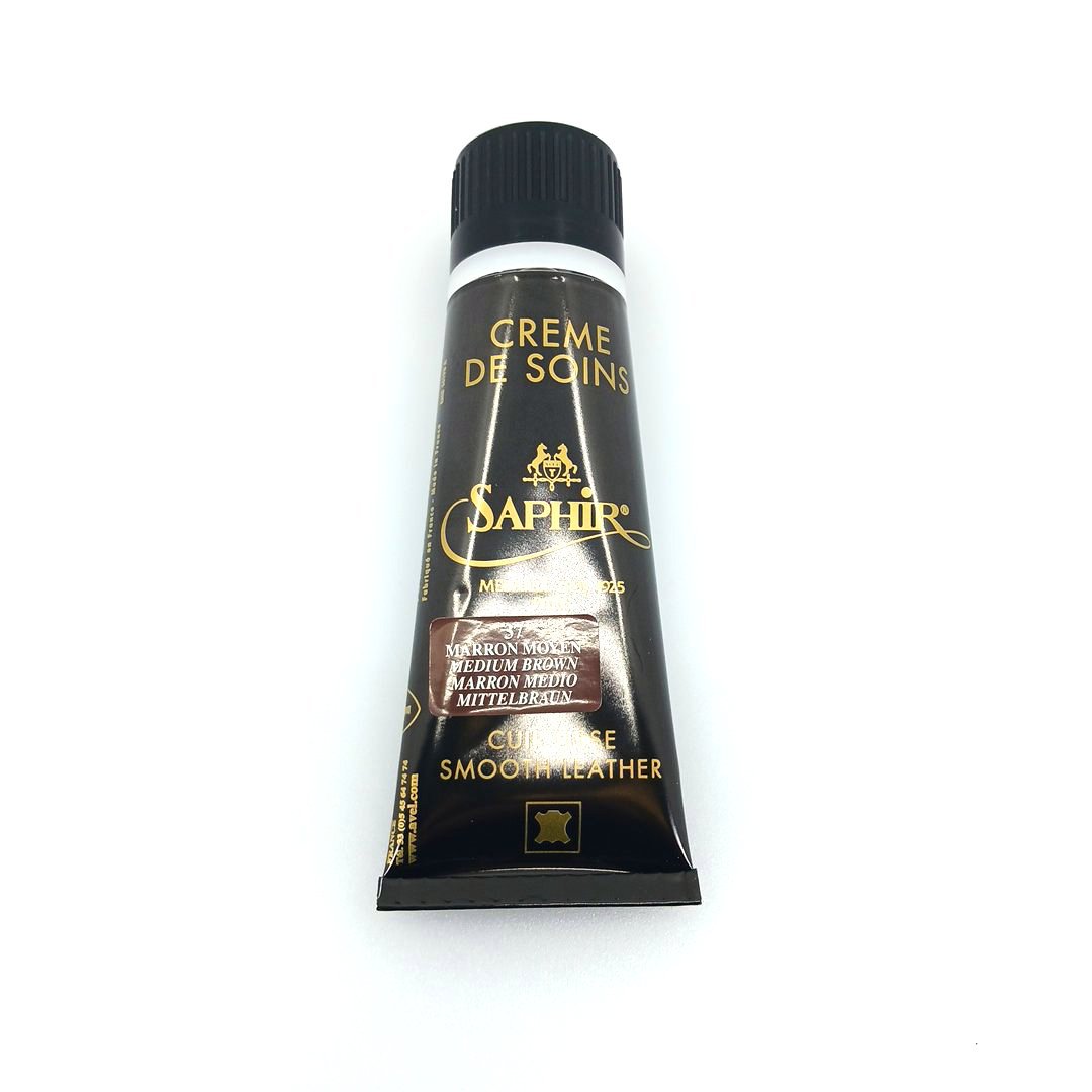 saphir-MdO-creme-de-soins-dark-brown-37-2 Saphir Médaille d’Or, Creme de Soins 75ml (medium brown 37) - βαφή υποδημάτων