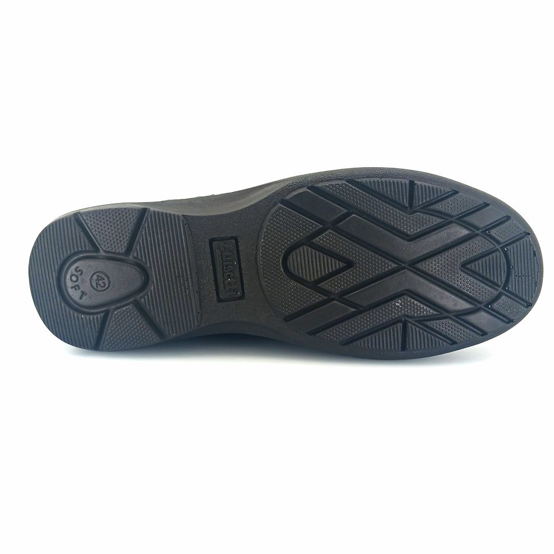 Luisetti 32400 (μαύρο δέρμα nubuck) ανδρικά slip-on