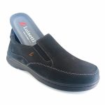 Luisetti 32400 (μαύρο δέρμα nubuck) ανδρικά slip-on