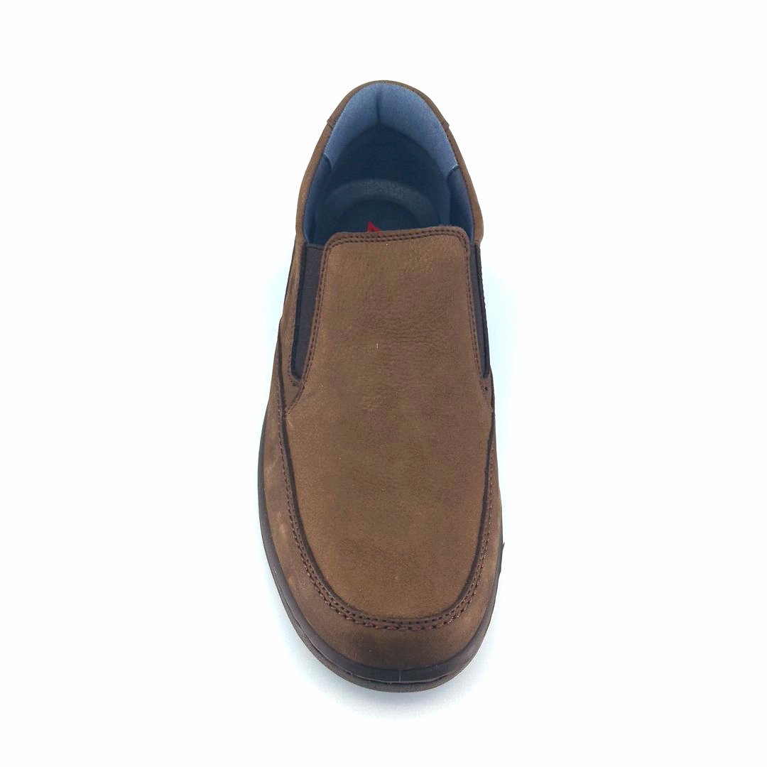 Luisetti 32400 (καφέ δέρμα nubuck) ανδρικά slip-on
