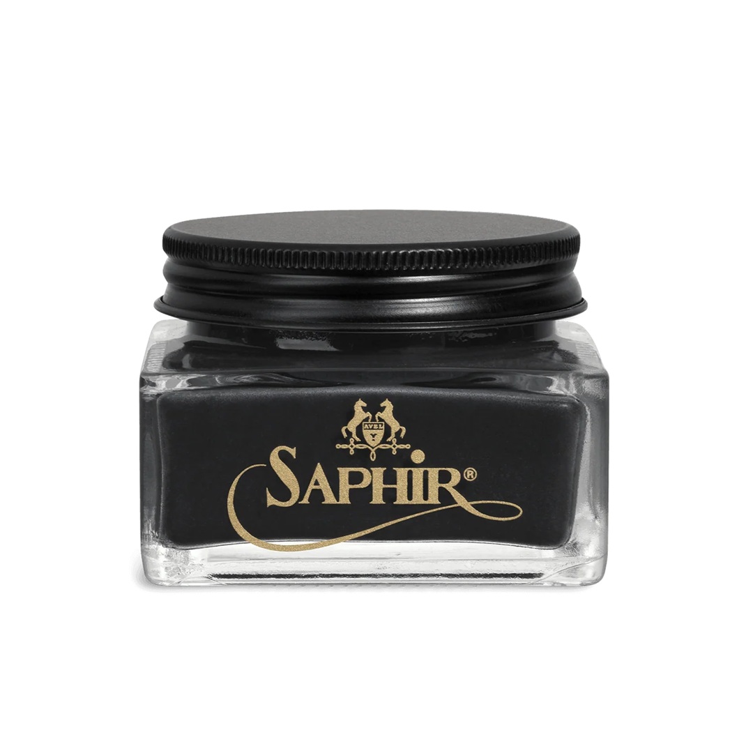 saphir-MdO-cordovan-black-01 Saphir Médaille d’Or, Cordovan Leather Cream, 75ml (μαύρο 01) - βαφή υποδημάτων