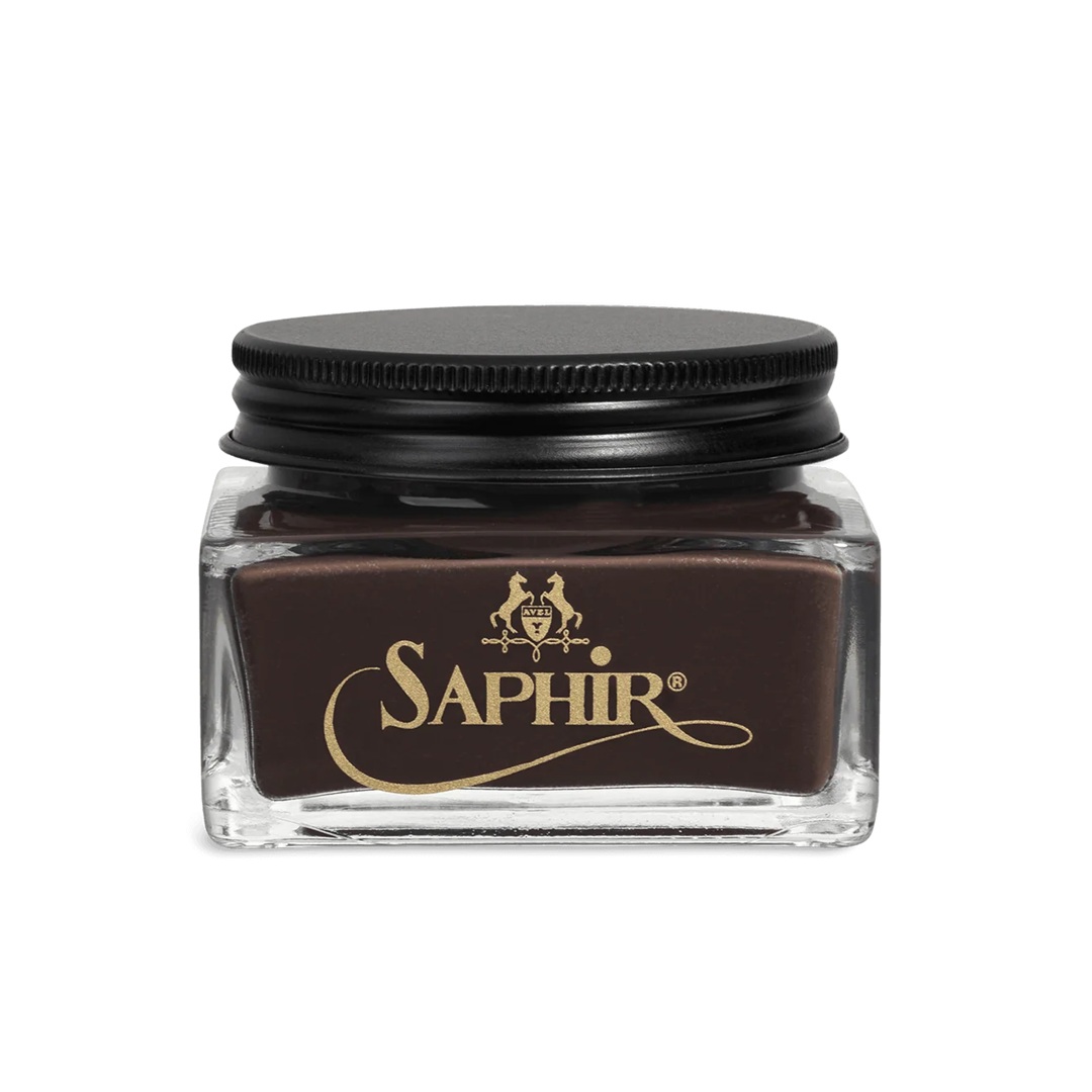 saphir-MdO-cordovan-dark-brown-05 Saphir Médaille d’Or, Cordovan Leather Cream, 75ml (dark brown 05) - βαφή υποδημάτων