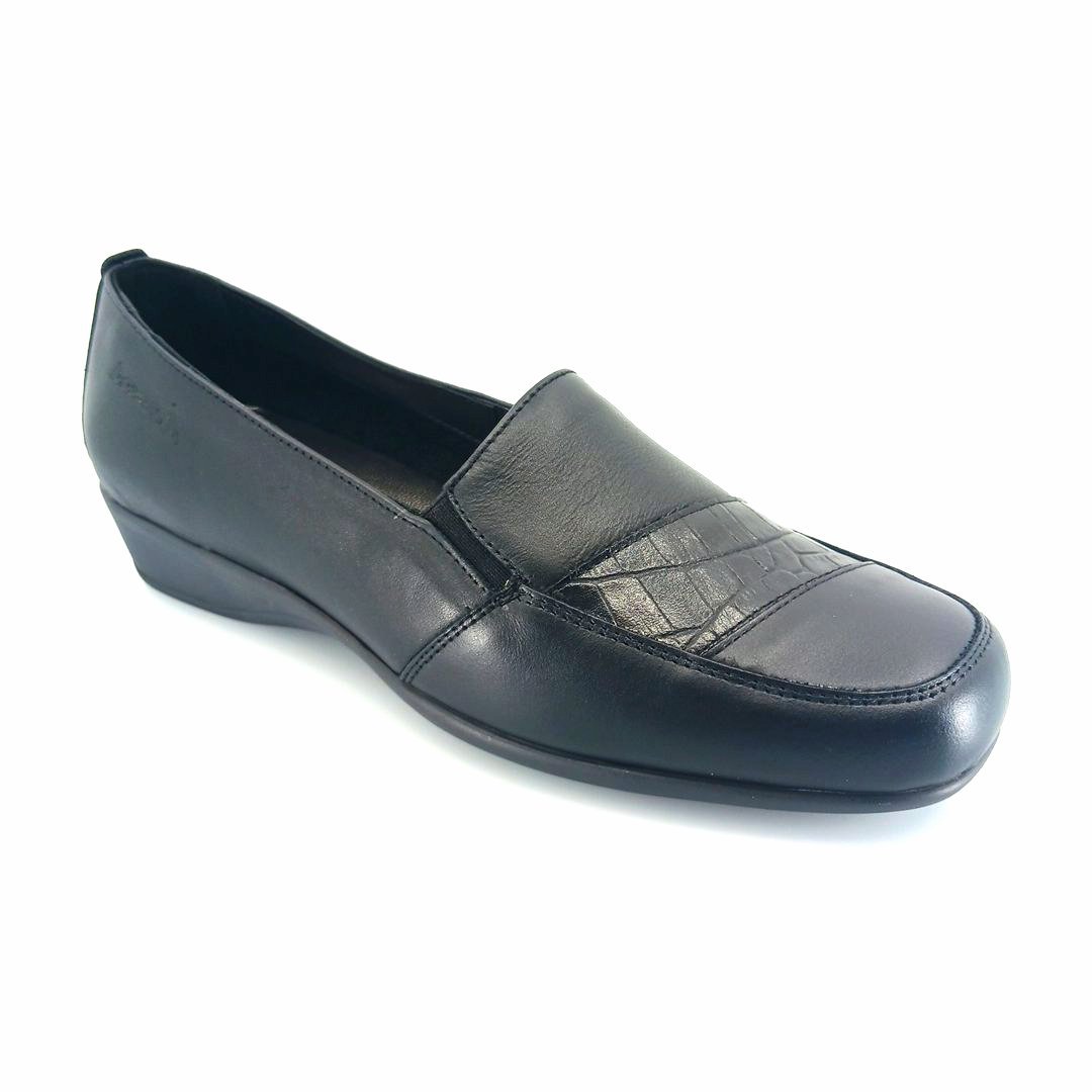 Boxer-53064-black-1 Boxer 53064 (μαύρο δέρμα) γυναικεία slip-on