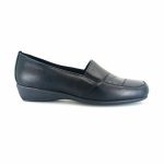 Boxer 53064 (μαύρο δέρμα) γυναικεία slip-on