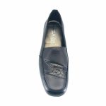 Boxer 53064 (μαύρο δέρμα) γυναικεία slip-on
