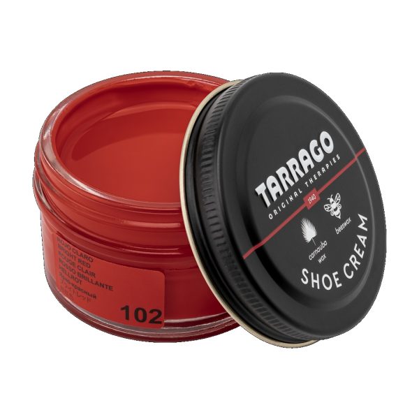Tarrago shoe cream 50 ml (bright red 102) - βαφή υποδημάτων