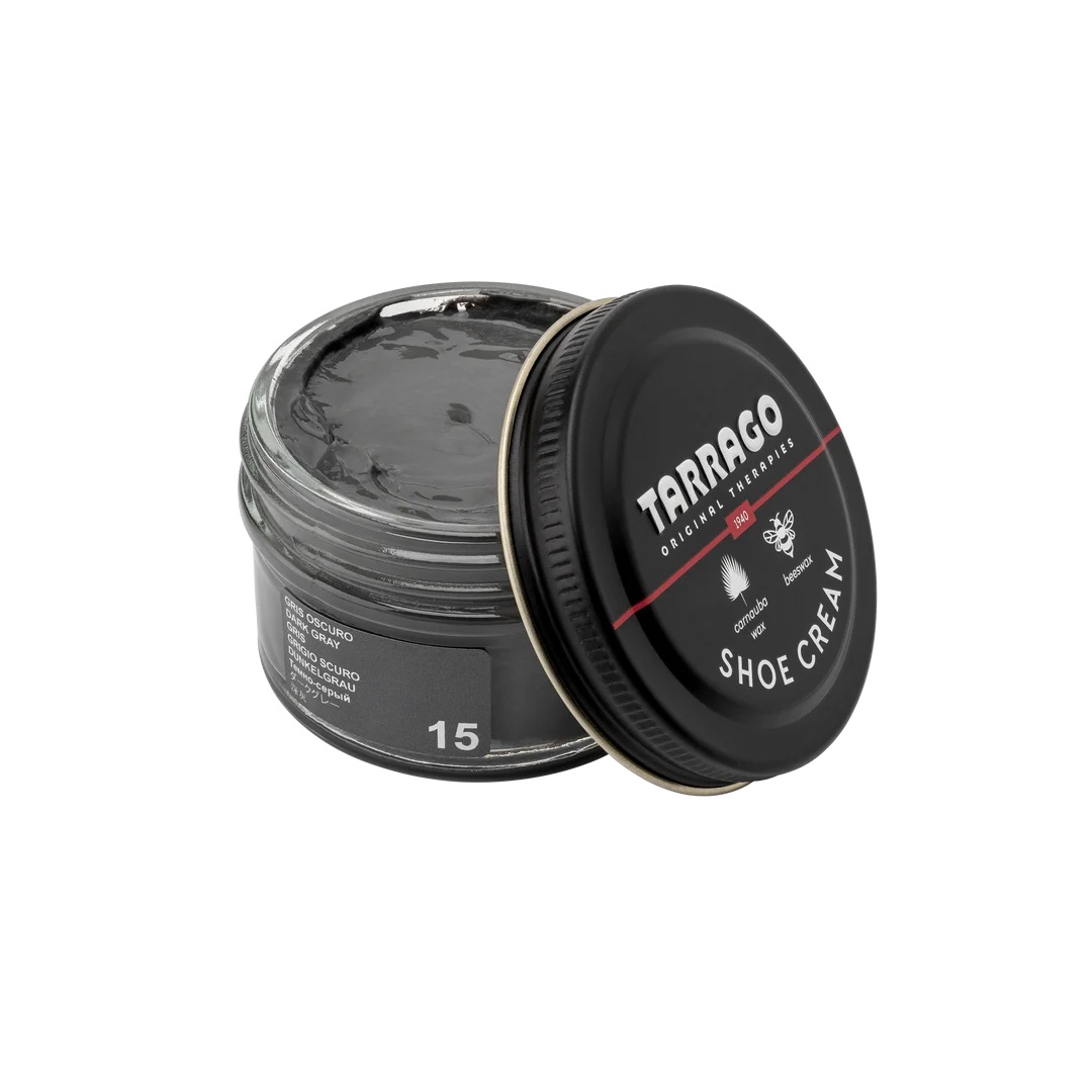 tarrago-shoe-cream-dark-grey-15-1 Tarrago shoe cream 50 ml (coulor: dark grey 15) - βαφή υποδημάτων