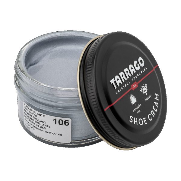 Tarrago shoe cream 50 ml (colour: high silver 106) - βαφή υποδημάτων