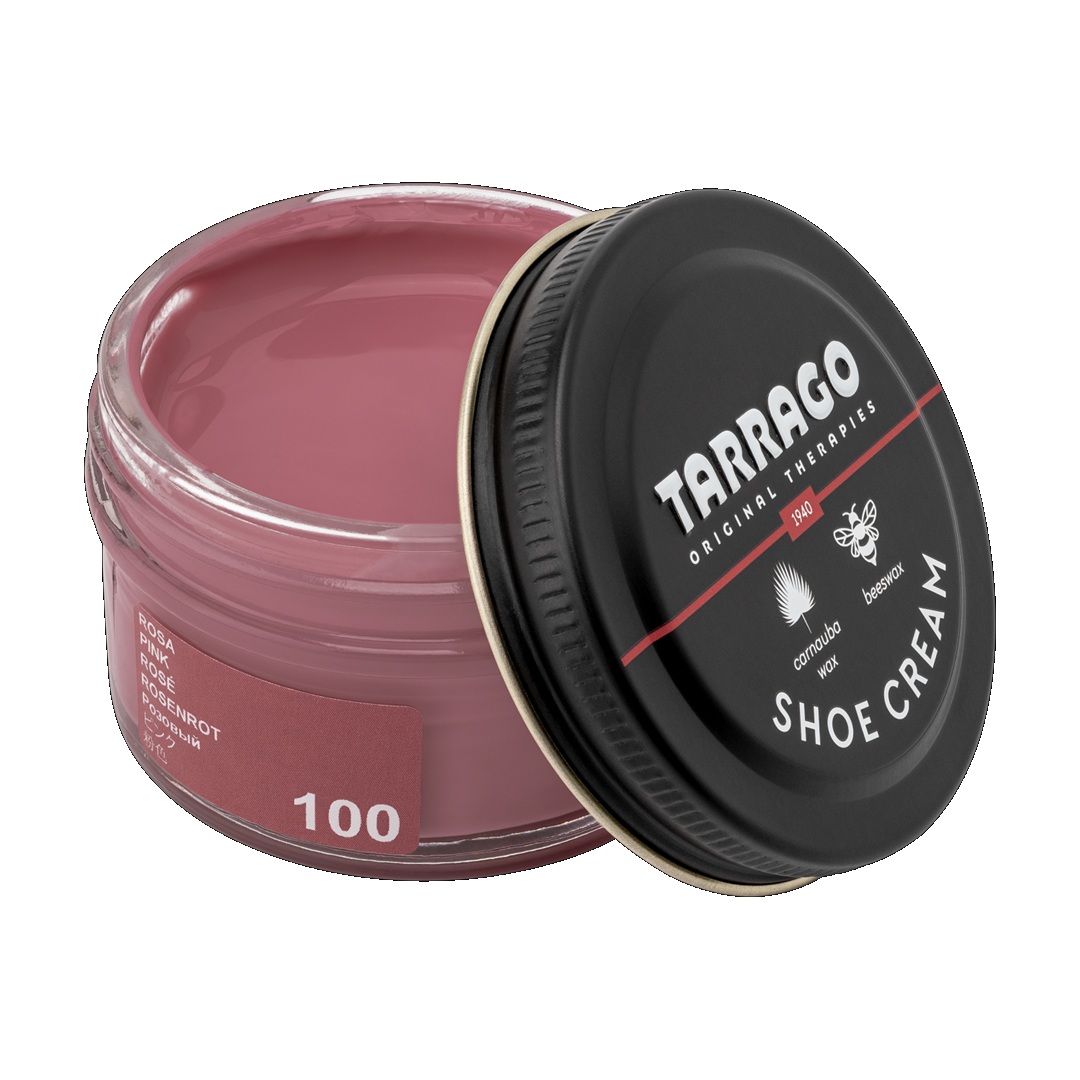 tarrago-shoe-cream-pink-100-1 Tarrago shoe cream 50 ml (colour: pink 100) - βαφή υποδημάτων