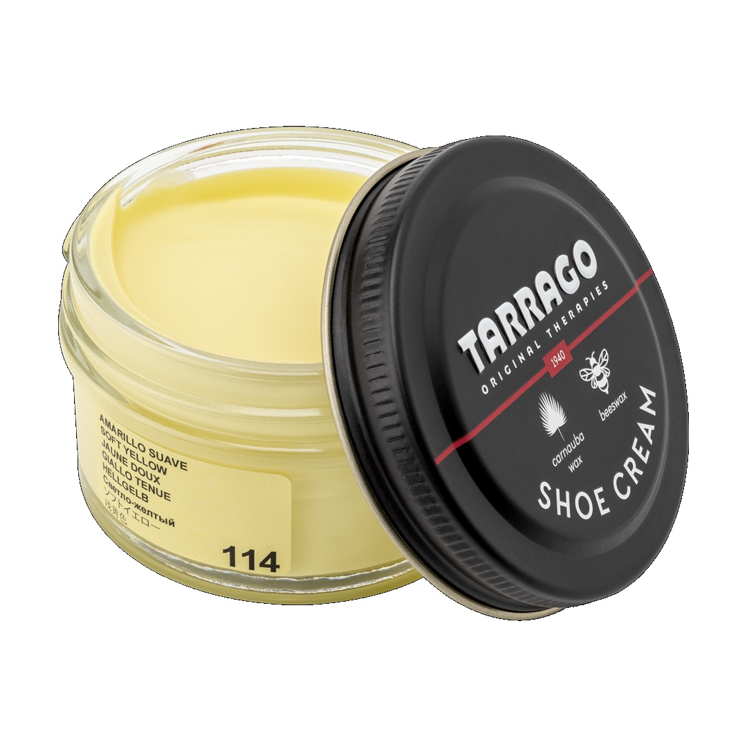 tarrago-shoe-cream-soft-yellow-114-1 Tarrago shoe cream 50 ml (soft yellow 114) - βαφή υποδημάτων