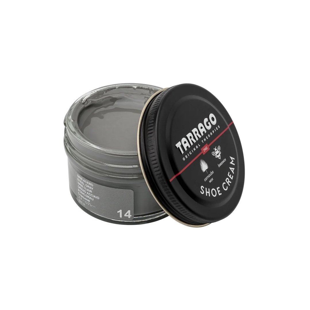 tarrago-shoe-cream-steel-grey-14-1 Tarrago shoe cream 50 ml (coulor: grey 14) - βαφή υποδημάτων
