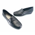 Boxer 53064 (μαύρο δέρμα) γυναικεία slip-on