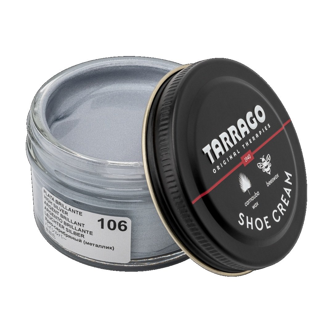 tarrago-shoe-cream-high-silver-106 Tarrago shoe cream 50 ml (colour: high silver 106) - βαφή υποδημάτων