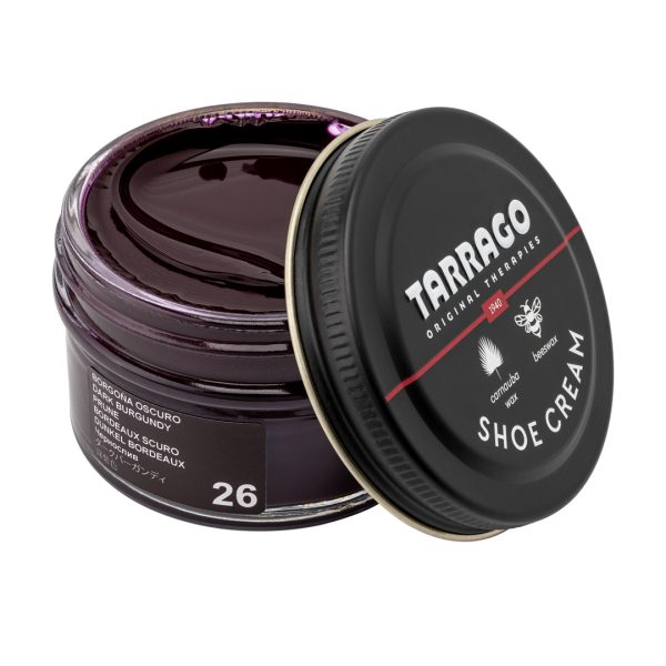 Tarrago shoe cream 50 ml (coulor: dark burgundy 26) - βαφή υποδημάτων
