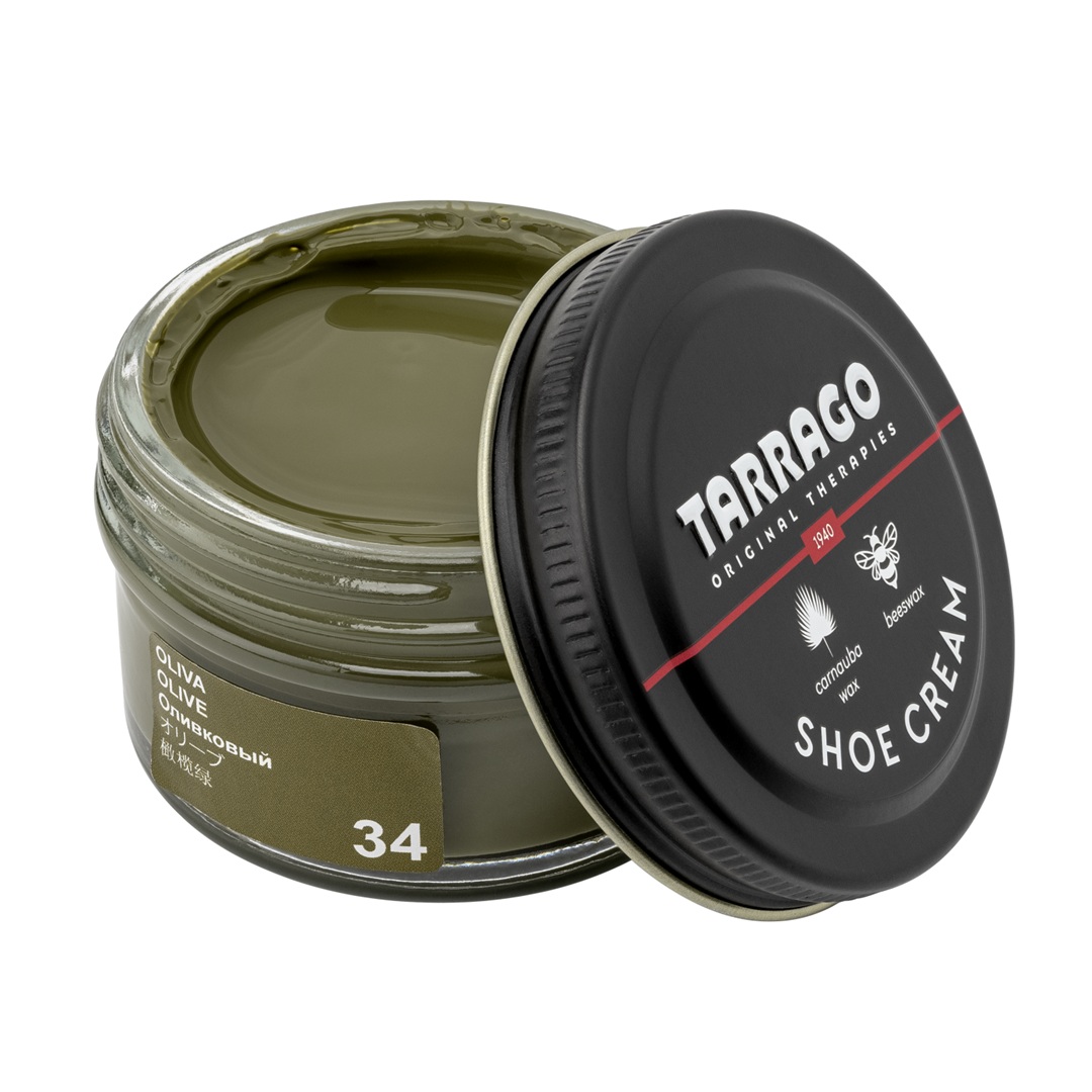 tarrago-shoe-cream-olive-green-34-1 Tarrago shoe cream 50 ml (coulor: olive green 34) - βαφή υποδημάτων