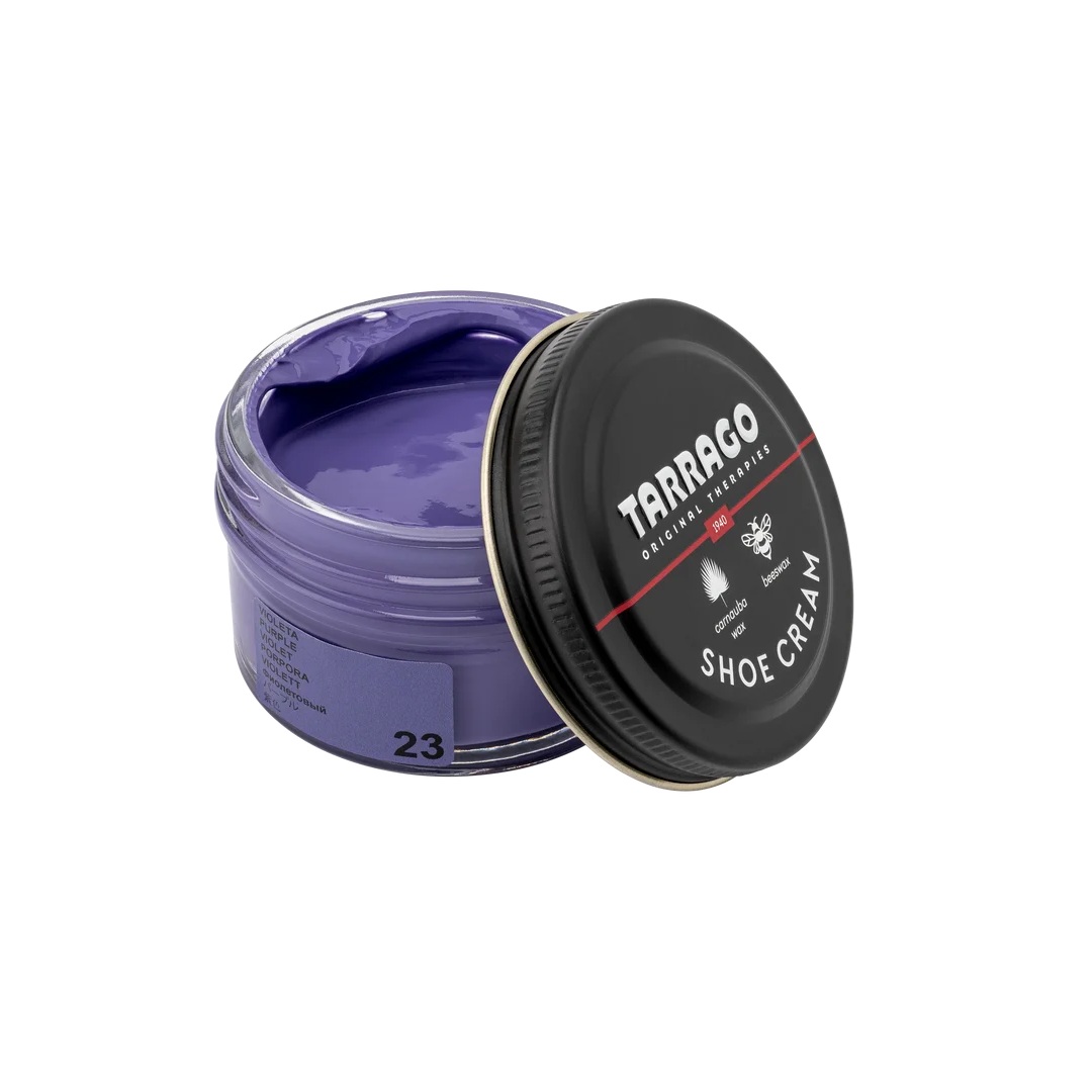 tarrago-shoe-cream-purple-23-1 Tarrago shoe cream 50 ml (coulor: purple 23) - βαφή υποδημάτων